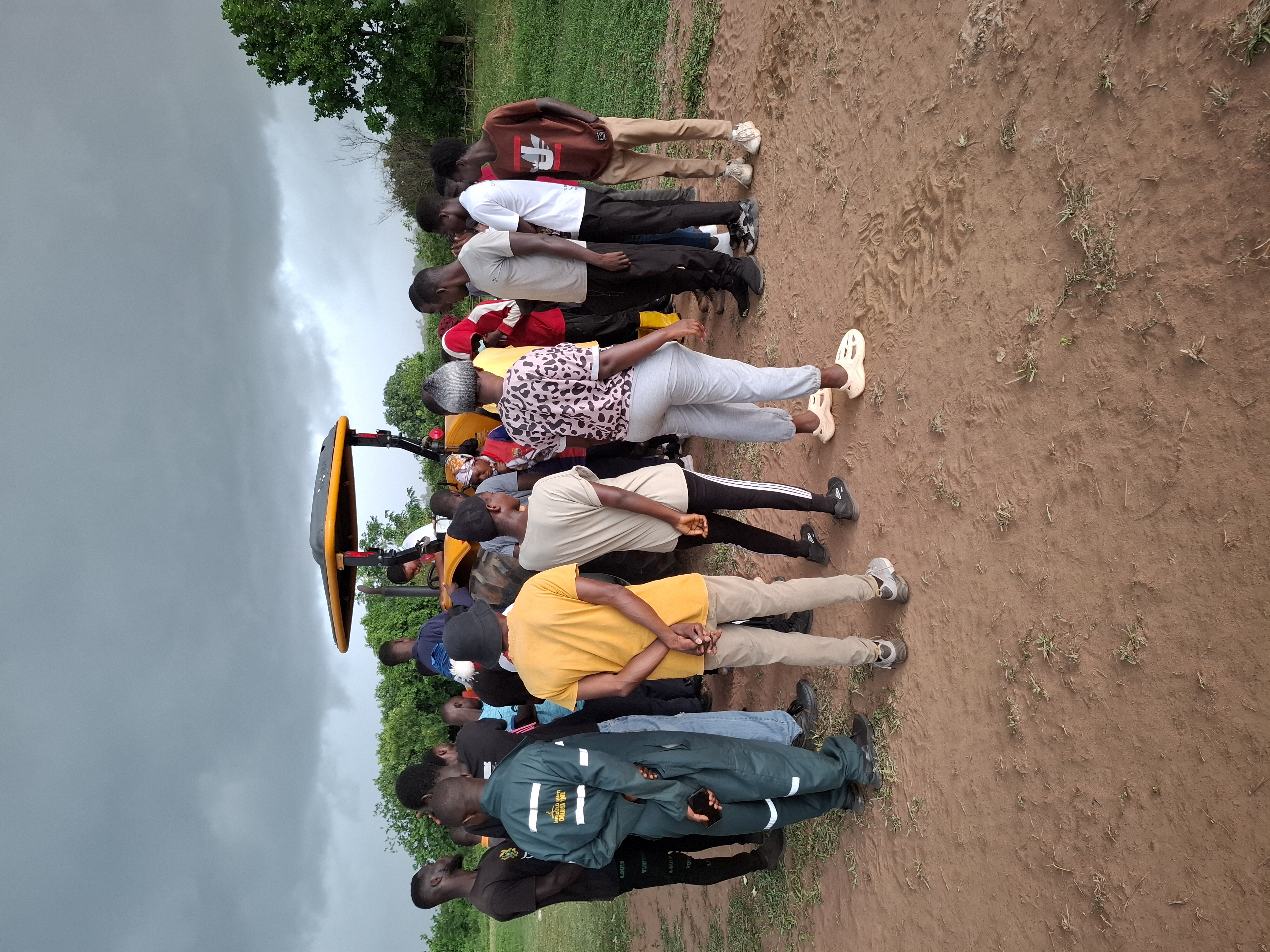 Students in agricultural field